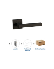 Sluitwerkpakket 2037 Squared loop ZWART