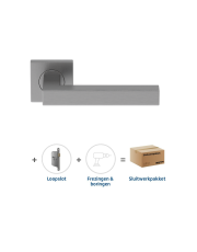 Sluitwerkpakket 2059 Squared 20 regular loop RVS
