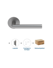Sluitwerkpakket 2139 Orbit 19 flat loop RVS