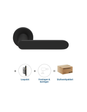Sluitwerkpakket 2147 Arc 24 regular loop ZWART