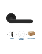 Sluitwerkpakket 2155 Arc 20 regular loop ZWART
