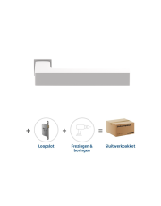 Sluitwerkpakket 814 Squared 20 minimal loop WIT