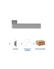 Sluitwerkpakket 817 Quadrate 28 minimal loop RVS