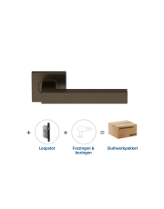 Sluitwerkpakket 2063 Squared 16 regular loop BRONS