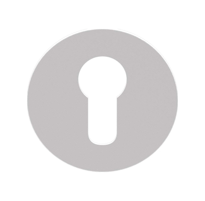 Cilinderrozet Orbit flat WIT