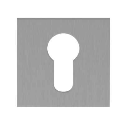 Cilinderrozet Squared flat RVS