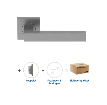 Sluitwerkpakket 2059 Squared 20 regular loop RVS