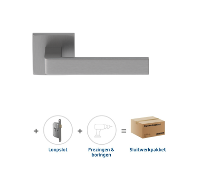 Sluitwerkpakket 2083 Quadrate 28 regular loop RVS