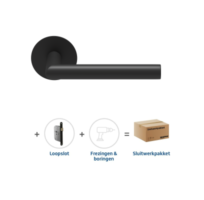 Sluitwerkpakket 2131 Orbit 19 flat loop ZWART