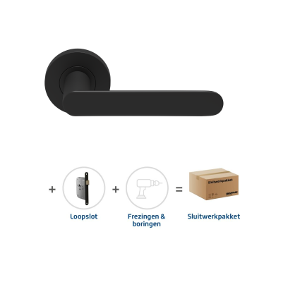 Sluitwerkpakket 2155 Arc 20 regular loop ZWART