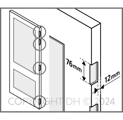 SKA SCHARNIERINKROZING 76X76 MM PER 4 L1