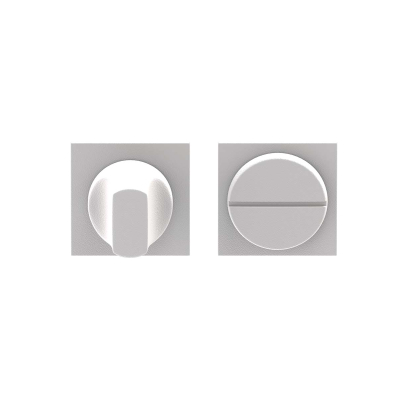 Toiletgarnituur Quadrate minimal WIT