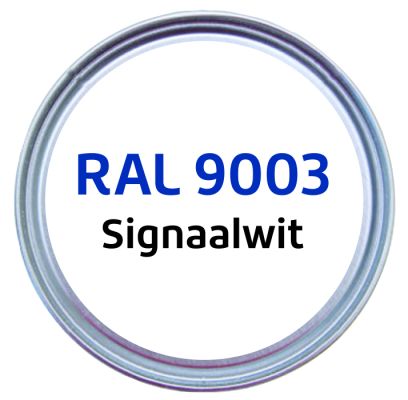 Aflakservice glasdeur RAL 9003 signaalwit