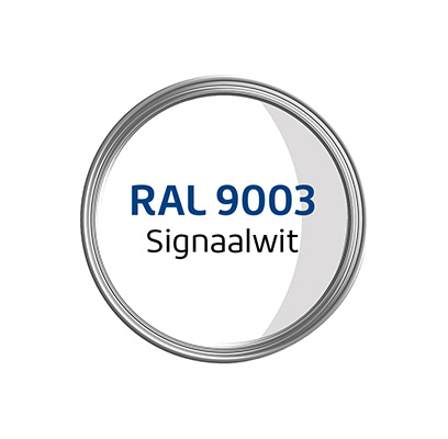 Aflakservice glasdeur RAL 9003 signaalwit