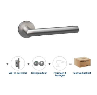 Sluitwerkpakket 2002 Aquarius toilet RVS