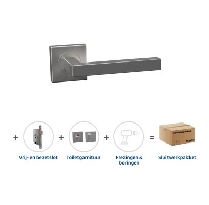 Sluitwerkpakket 2034 Harper toilet RVS