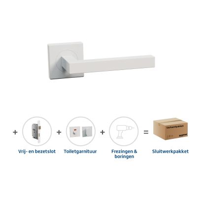 Sluitwerkpakket 2042 Harper toilet WIT